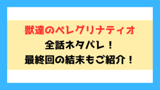 『獣達のペレグリナティオ』全話ネタバレと感想！最終回・結末も考察！
